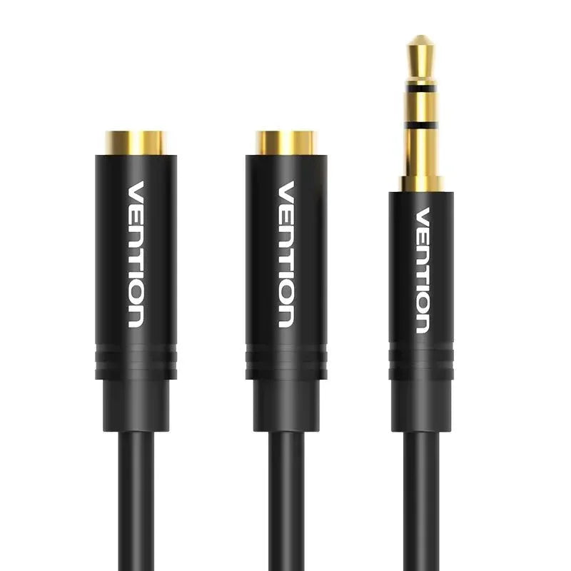 Adaptateur Audio Vention Jack 3.5mm Y Splitter - 1 Mâle 2 Femelle color - RD Alcuni - Boutique Tech, Mode & Gaming