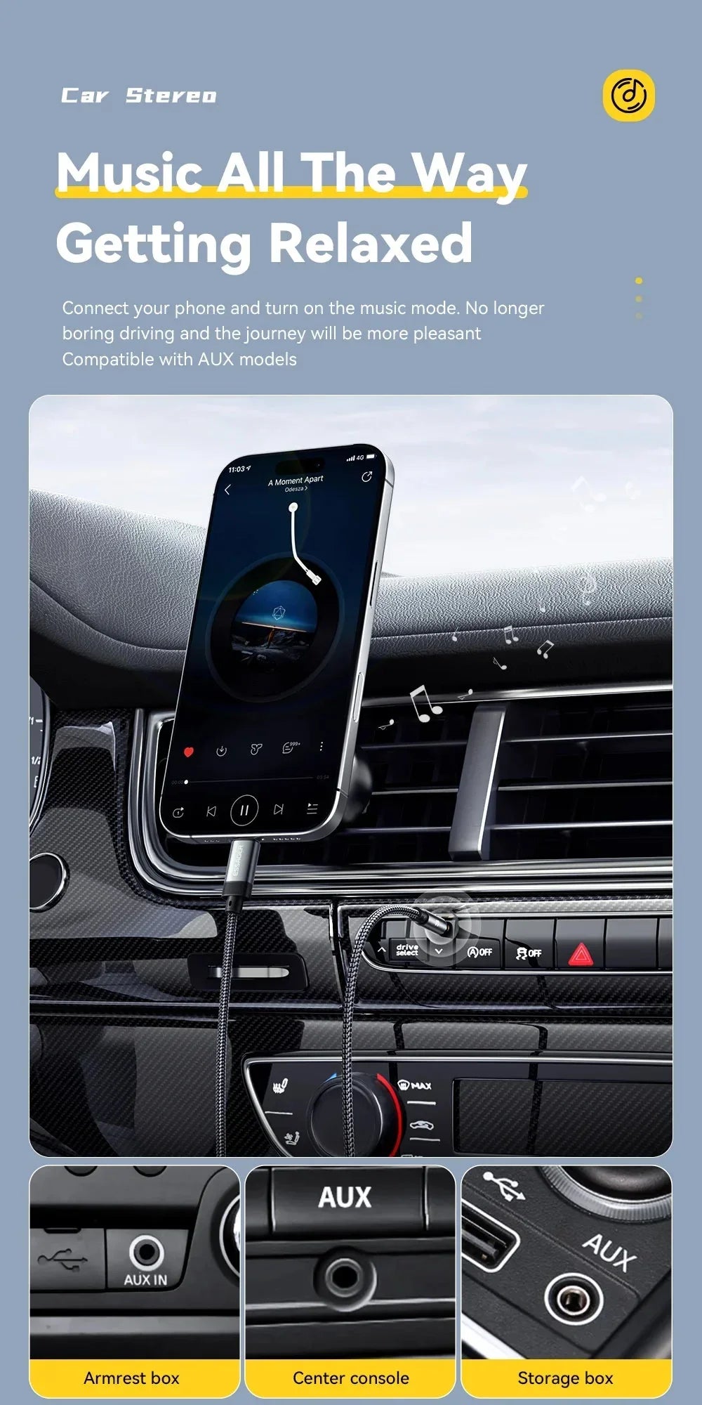 Adaptateur USB - C vers Jack 3.5mm Essager - AUX Audio color - RD Alcuni - Boutique Tech, Mode & Gaming