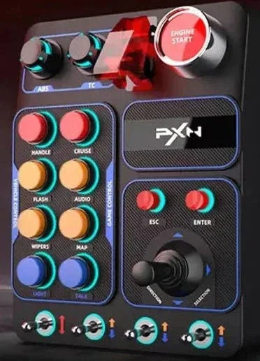 Boîtier Contrôle PXN CB1 Simulateur Racing - RGB Multifonction color - RD Alcuni - Boutique Tech, Mode & Gaming