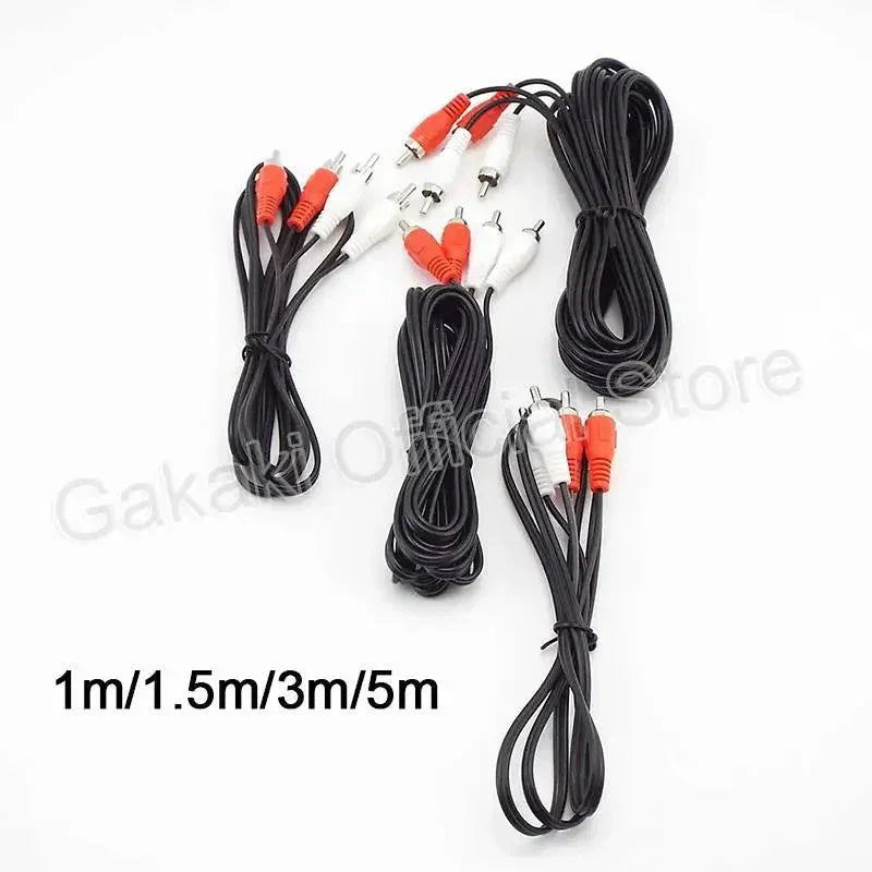 Câble Audio RCA Stéréo 2 Mâle - AV DVD TV Amplificateur color - RD Alcuni - Boutique Tech, Mode & Gaming