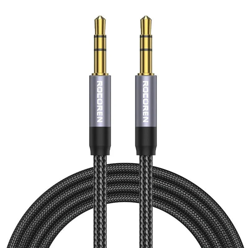 Câble Audio Rocoren Jack 3.5mm Mâle - AUX 5m Universel color - RD Alcuni - Boutique Tech, Mode & Gaming