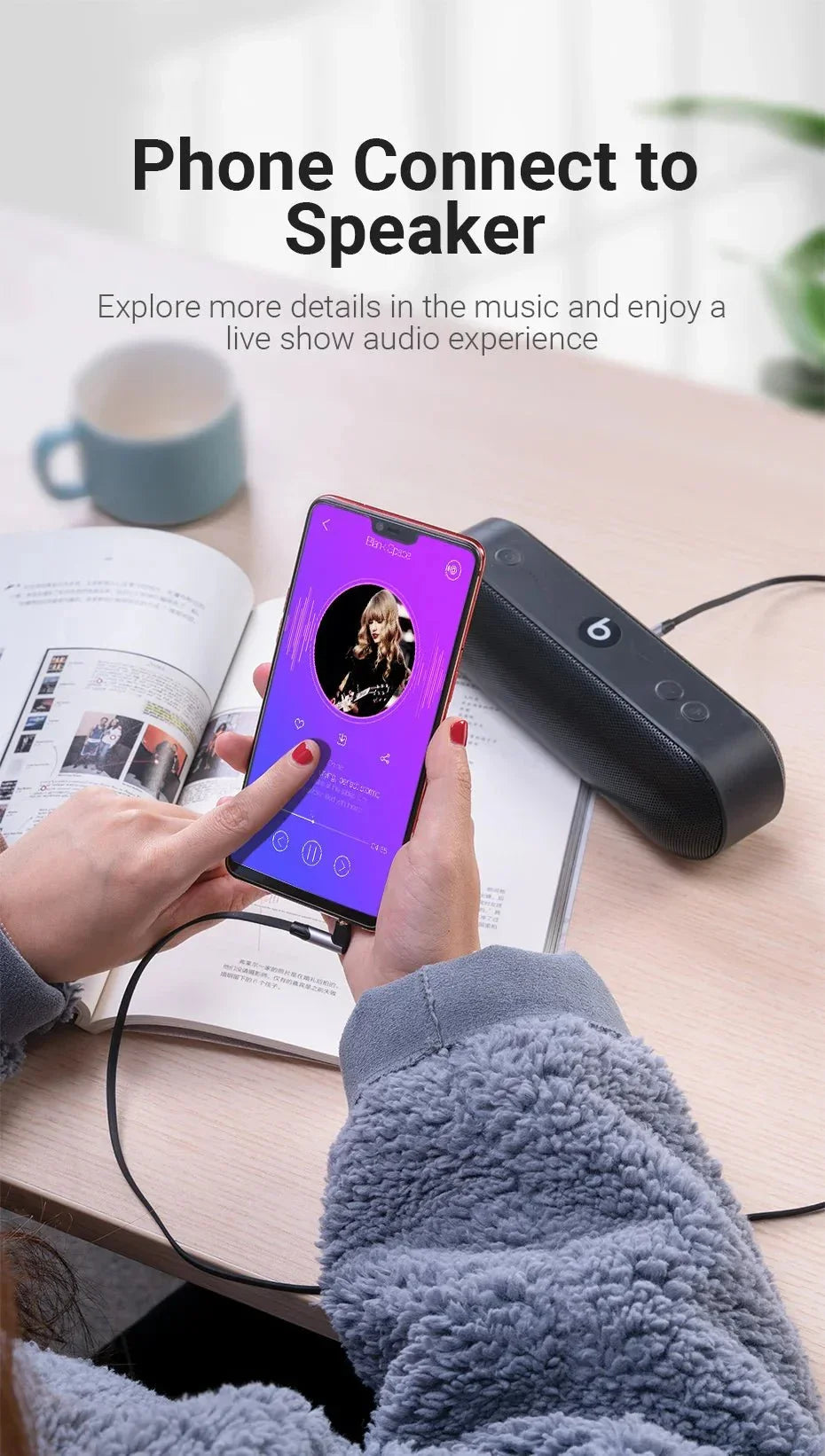 Câble AUX Vention Jack 3.5mm Mâle - Audio Voiture Enceinte color - RD Alcuni - Boutique Tech, Mode & Gaming