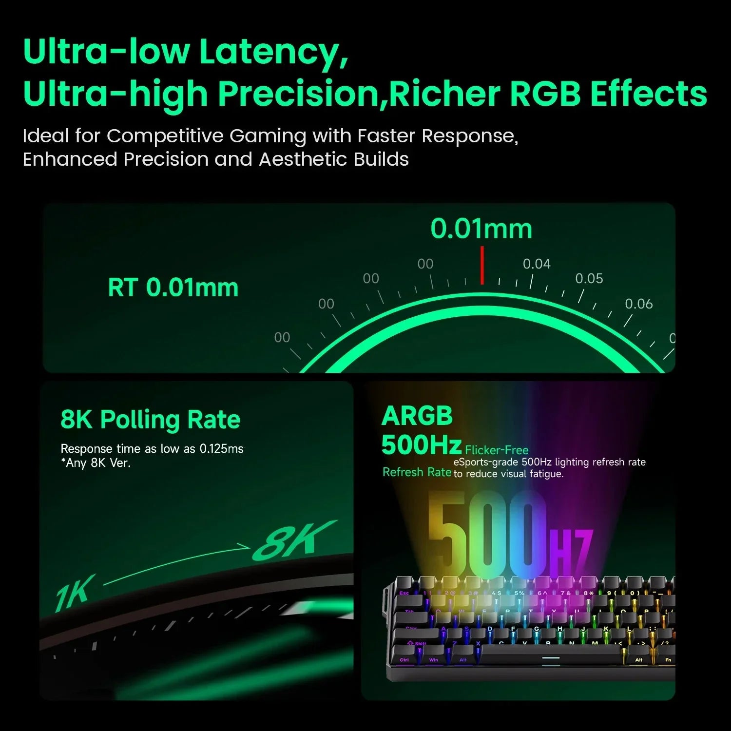 Clavier Gaming AKKO MonsGeek FUN60 60% - Switch Magnétique 8K color - RD Alcuni - Boutique Tech, Mode & Gaming