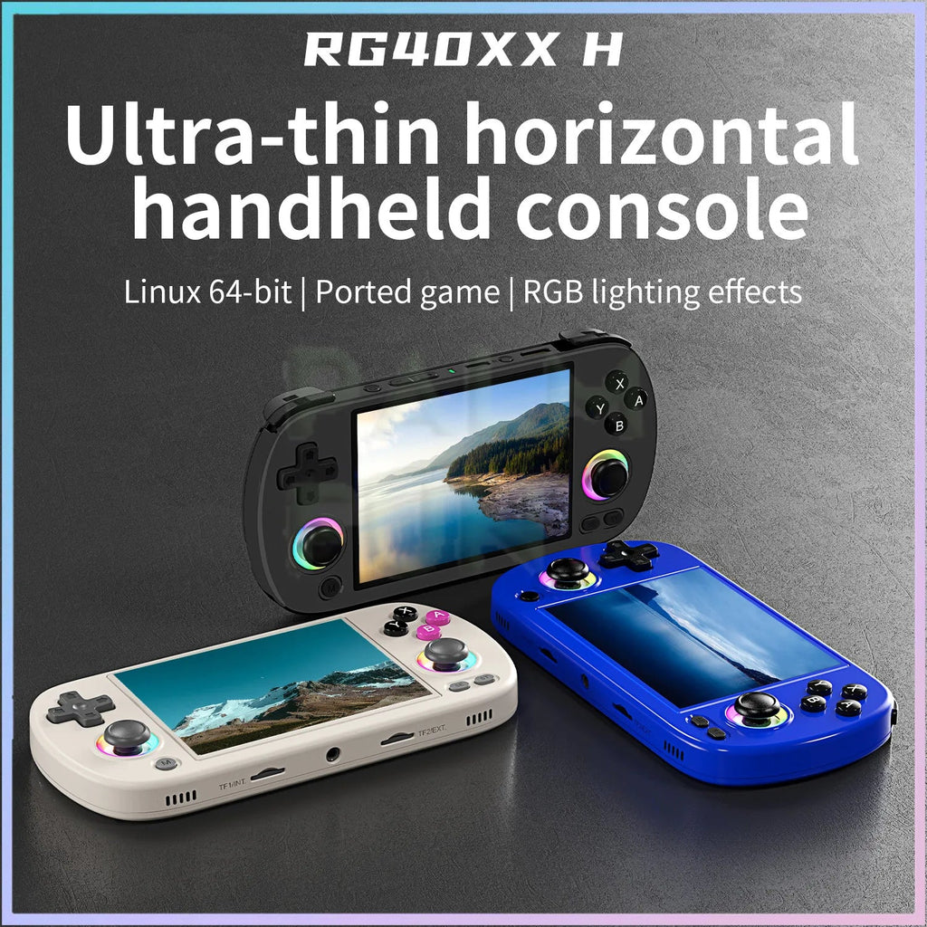 Console Portable ANBERNIC RG40XX H 4" IPS - WiFi HDMI color - RD Alcuni - Boutique Tech, Mode & Gaming