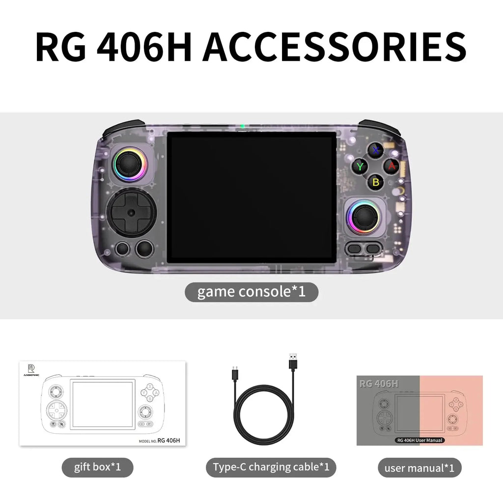 Console Portable Android RG406H 4" IPS - PS2/PSP HDMI color - RD Alcuni - Boutique Tech, Mode & Gaming