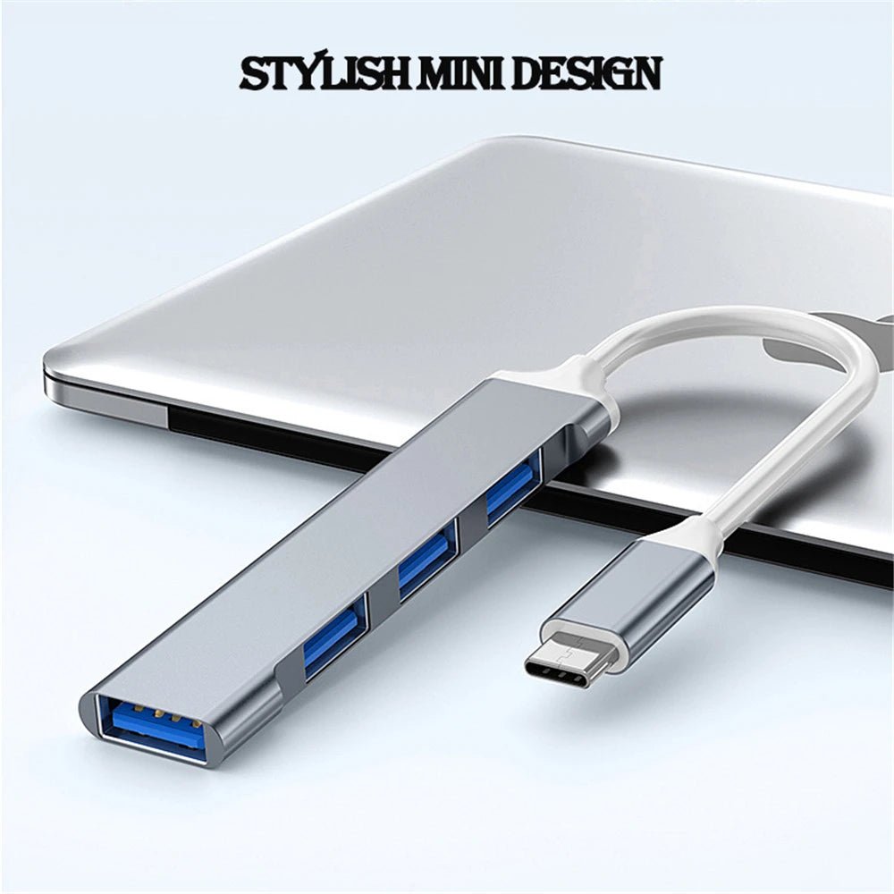 Hub USB 3.0 4 Ports Type - C - 5Gbps Haute Vitesse PC color - RD Alcuni - Boutique Tech, Mode & Gaming