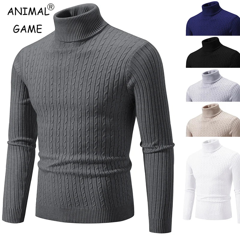 Pull Homme Col Roulé Laine - Chaud Casual Hiver color - RD Alcuni - Boutique Tech, Mode & Gaming