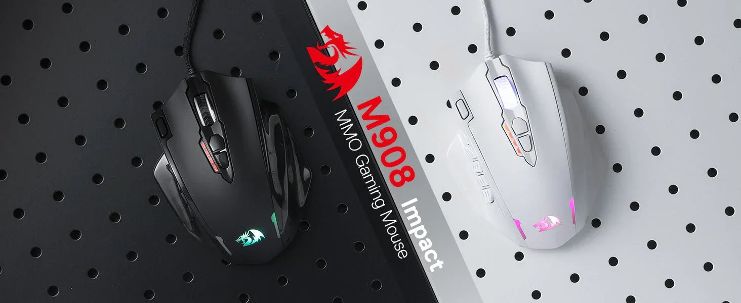 Souris Gaming Redragon M908 RGB - 18 Boutons 12400 DPI color - RD Alcuni - Boutique Tech, Mode & Gaming