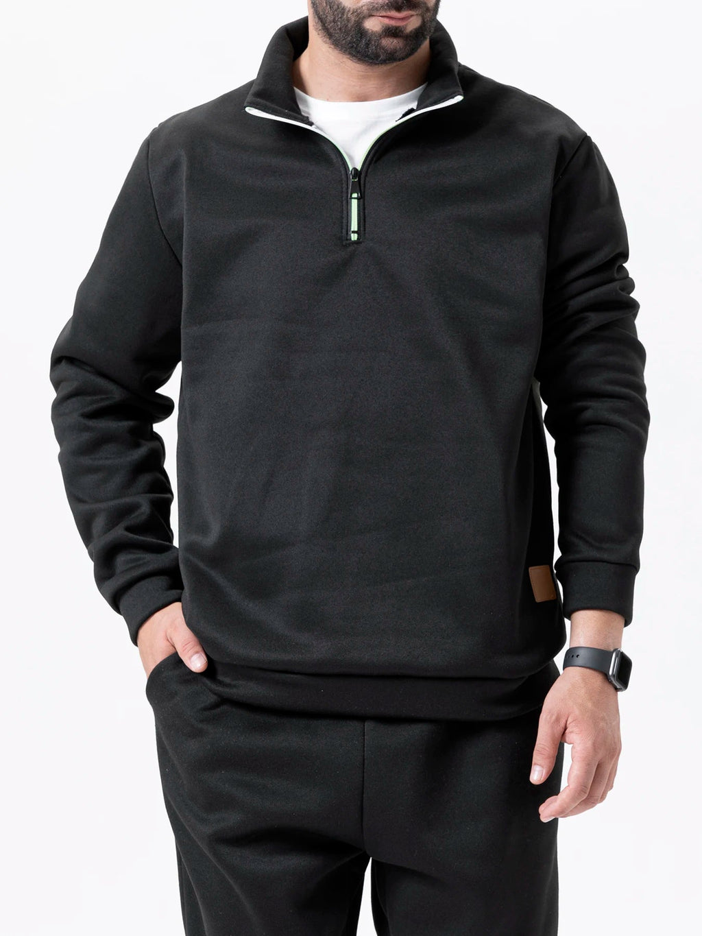 Sweat Homme Col Roulé Demi - Zip - Épais Automne Hiver color - RD Alcuni - Boutique Tech, Mode & Gaming