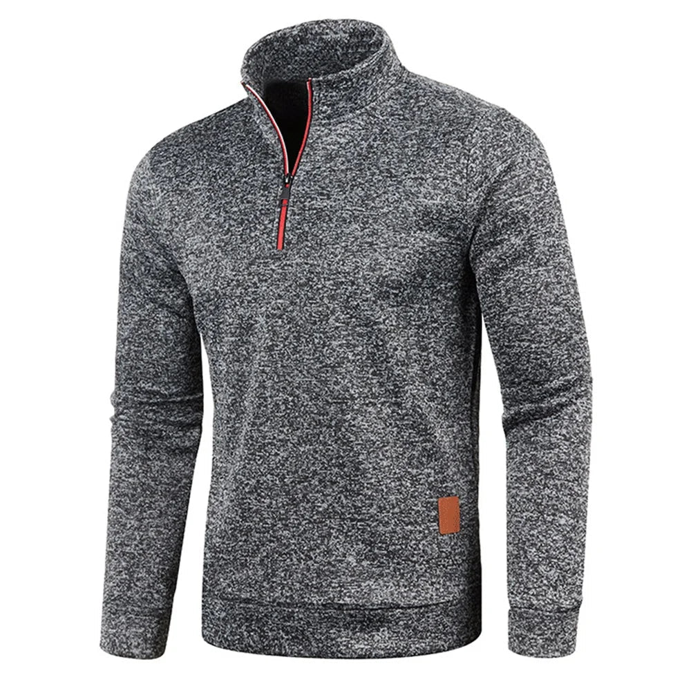 Sweat Homme Col Roulé Demi - Zip - Épais Automne Hiver color - RD Alcuni - Boutique Tech, Mode & Gaming