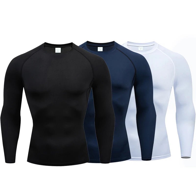 T-shirt Homme Compression Manches Longues - Sport Fitness color - RD Alcuni - Boutique Tech, Mode & Gaming